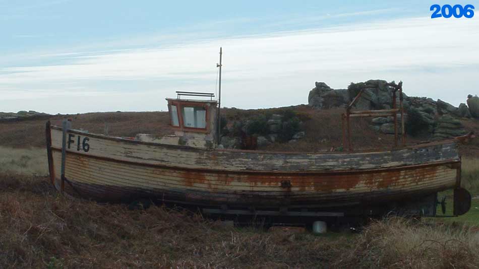 Boat on Gugh in 2006